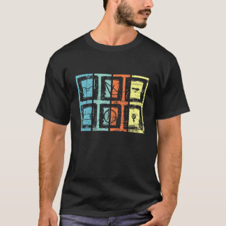 Vintage Cycling Cyclist Biking Bikers Bicycle Bike T-Shirt