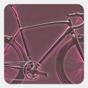 vintage cycling gift for cyclists square sticker