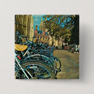 Vintage cycling gifts 15 cm square badge