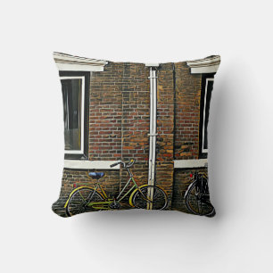 Vintage cycling gifts cushion