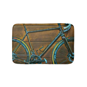 Vintage cycling gifts mountain bike gifts bath mat