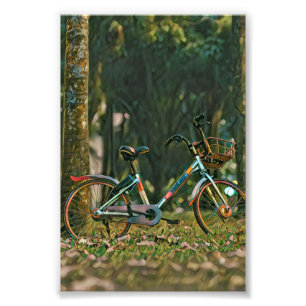 vintage cycling gifts photo print