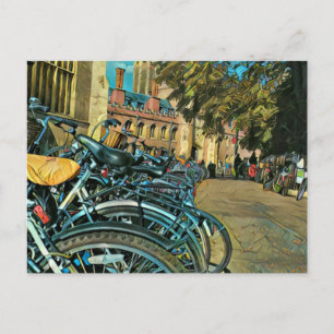 Vintage cycling gifts postcard