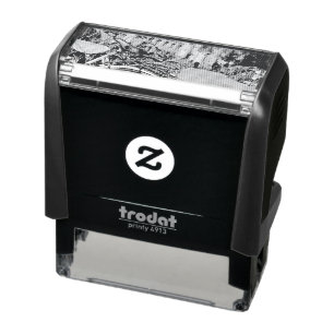 Vintage cycling gifts self-inking stamp