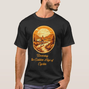 Vintage Cycling Nostalgia Retro Sunset Race T-Shirt