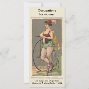 Vintage cyclist card