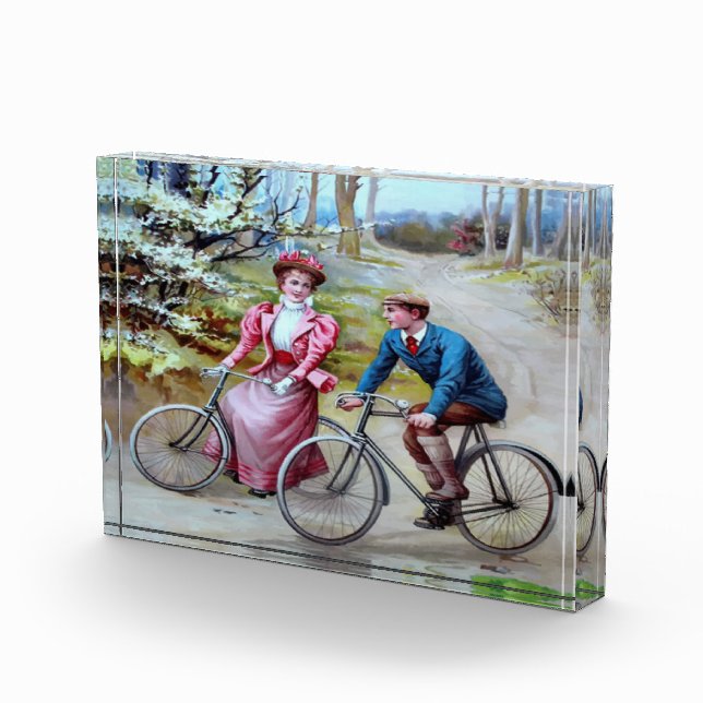 Vintage Cyclists Photo Block (Right)