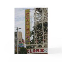Vintage CYCLONE Notecard