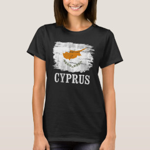 Vintage Cyprus Flag For Cypriot   T-Shirt