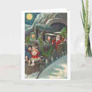 Vintage Czech Christmas Greeting Card