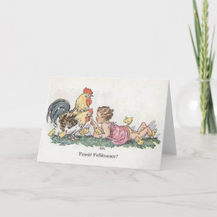 Vintage Czech / Slovak Easter Card