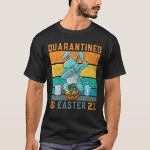 Vintage Dabbing Easter Bunny - Quarantined Easter T-Shirt