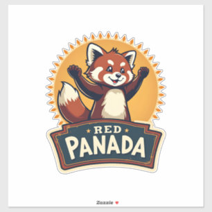 Vintage Dabbing Red Panda Retro Animal Graphic 2
