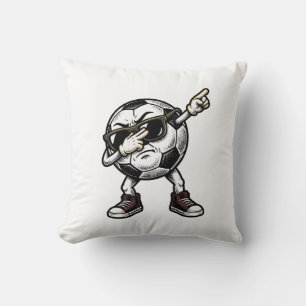 Vintage Dabbing Soccer Ball Shirt Design (2)_1 Cushion