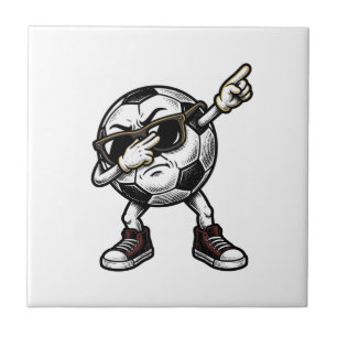Vintage Dabbing Soccer Ball Shirt Design (2)_1 Tile