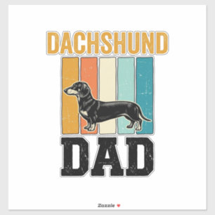 Vintage Dachshund Dad Dog Lover Vector Design_1