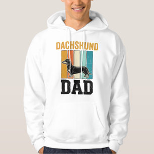 Vintage Dachshund Dad Dog Lover Vector Design_1 Hoodie