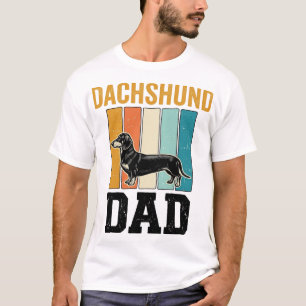 Vintage Dachshund Dad Dog Lover Vector Design_1 T-Shirt