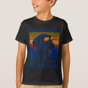 Vintage Dachshund Dad Like A Regular Dad But Coole T-Shirt