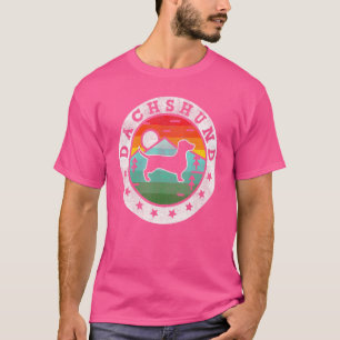 Vintage Dachshund Doxie Weiner Weenie Retro Dog Mo T-Shirt