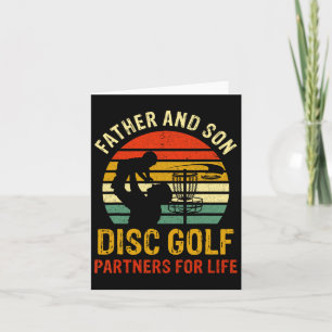 Vintage Dad And Son Disc Golf Partners For Life Fa Card
