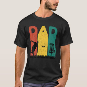 Vintage Dad Disc Golf Basket Frisbee Funny Apparel T-Shirt