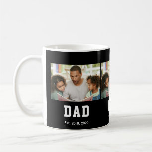Vintage Dad Established Gift Photo Coffee Mug