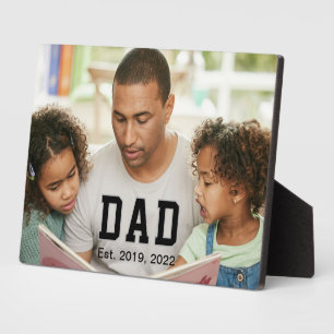 Vintage Dad Established Gift Photo Plaque