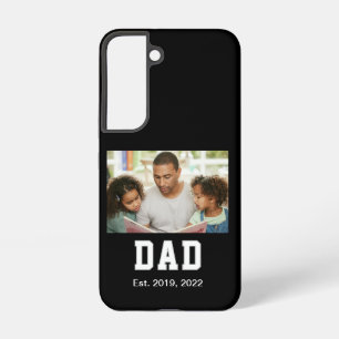 Vintage Dad Established Text Photo Samsung Galaxy Case