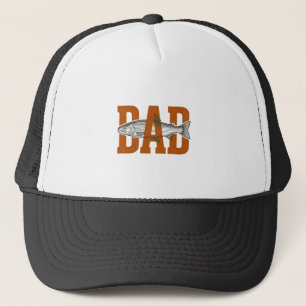 Vintage Dad Fishing Vector Shirt Design_1 Trucker Hat