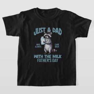 Vintage Dad Funny Racoon Daddy Happy Fathers Day T-Shirt