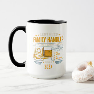Vintage Dad Heavy Duty Handler Forklift Mug