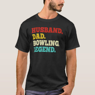 Vintage Dad Husband Men Bowling Father's Day T-Shirt