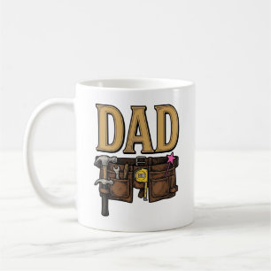 Vintage Dad Tool Belt Fathers Day Coffee Mug
