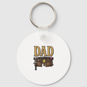 Vintage Dad Tool Belt Fathers Day Key Ring