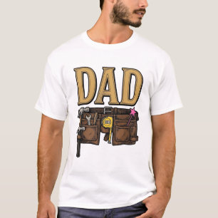 Vintage Dad Tool Belt Fathers Day T-Shirt