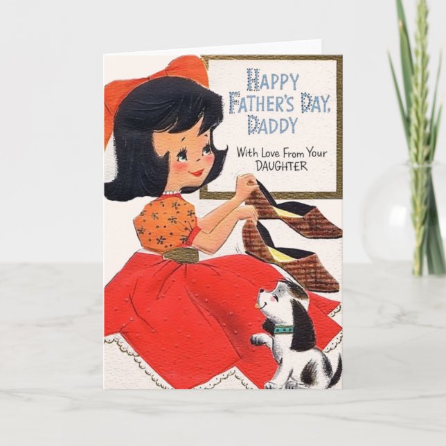 Vintage Daddy from Daughter Father's Day Card (Front)