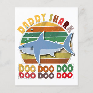 Vintage Daddy Shark Fathers Day