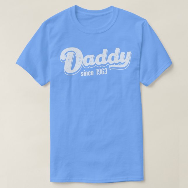 Vintage Daddy Since 1963 T-Shirt (Design Front)