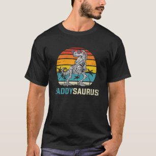 Vintage Daddysaurus T Rex Dinosaur Dad Saurus Hall T-Shirt