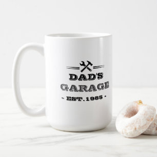 Vintage "Dad's Garage - Est. 1985" Coffee Mug