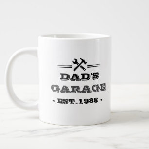 Vintage "Dad's Garage - Est. 1985" Large Coffee Mug