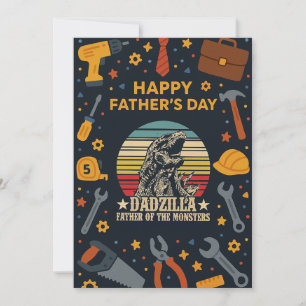Vintage Dadzilla Father Of The Monsters Gift Cards