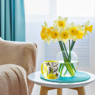 Vintage daffodils mug