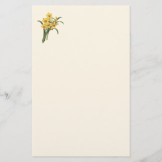 Vintage Daffodils Stationery