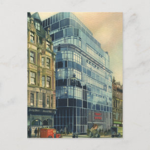 Vintage Daily Express Building on Fleet Street Postcard