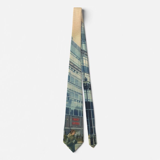 Vintage Daily Express Building on Fleet Street Tie (Front)