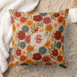 Vintage Daisy Floral Pattern Cushion