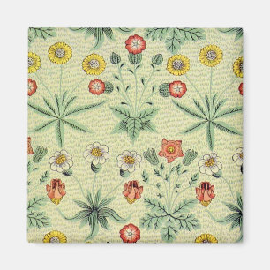 Vintage Daisy Floral Pattern Designer Wallpaper Magnet