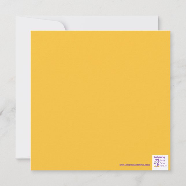 Vintage Daisy LOVE Card (Back)